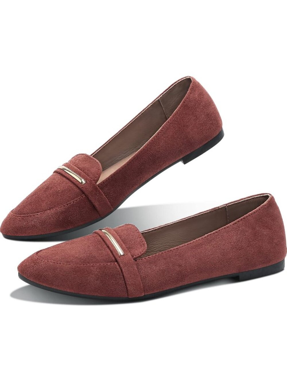 Women's Jujube Faux Suede Comfortable Loafer Slip On Ballet Flat Cute Shoes
